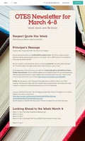 Newsletter March 4-8