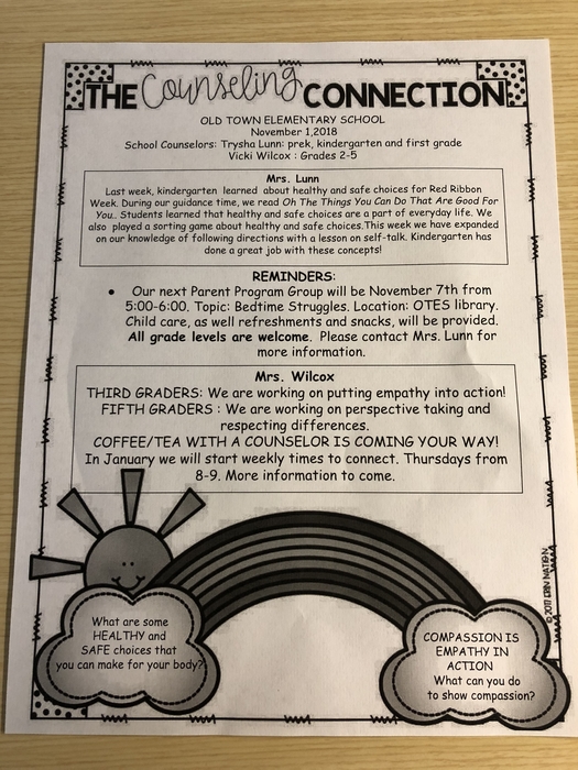 November 1 Counseling Connection