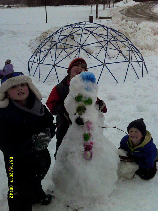 First grade snow creation!