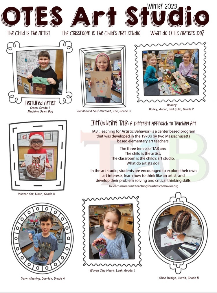 OTES Winter 2023 Art Newsletter