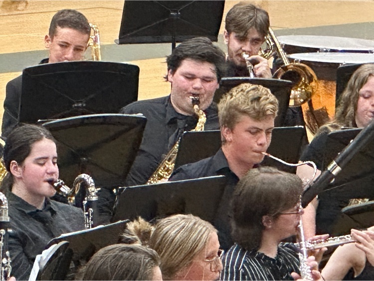 Saxophones and trombones
